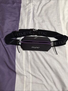 Fitletic Purple Zip Running Belt